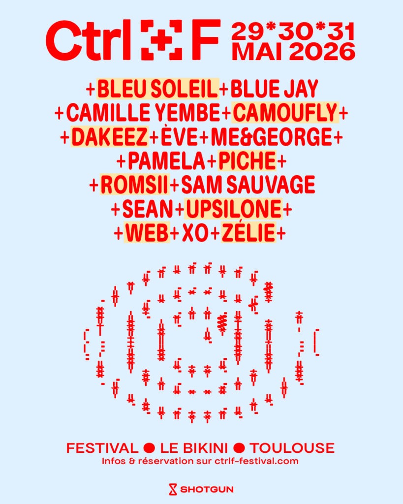 Affiche Artistes CTRL+F Festival 2026